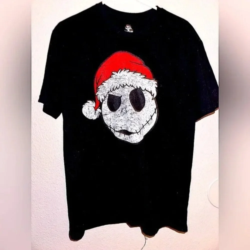 Vintage Jack "Nightmare Before Christmas" Disney Men's Large Black Tee in Mint - Picture 1 of 4